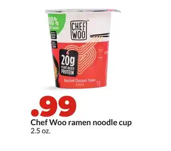 Hy-Vee Chef Woo ramen noodle cup offer