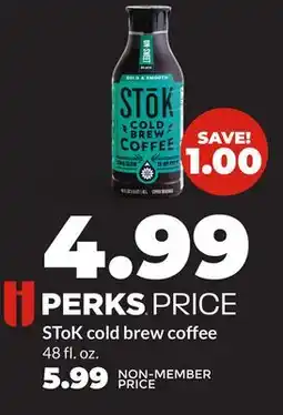 Hy-Vee SToK cold brew coffee offer