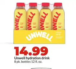 Hy-Vee Unwell hydration drink offer