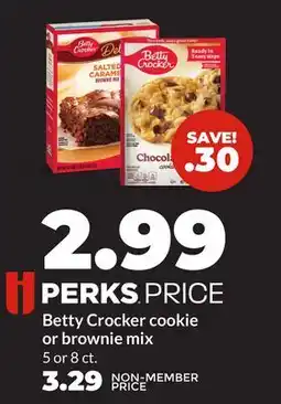 Hy-Vee Betty Crocker cookie or brownie mix offer