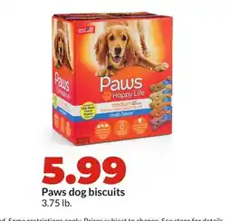 Hy-Vee Paws dog biscuits offer