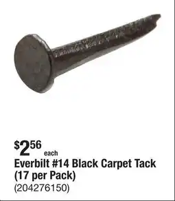 The Home Depot Everbilt #14 Black Carpet Tack (17 per Pack) offer