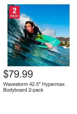 Costco Wavestorm 42.5 Hypermax Bodyboard 2-pack offer