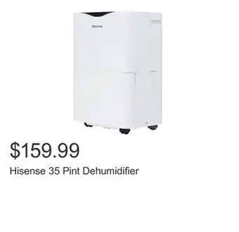 Costco Hisense 35 Pint Dehumidifier offer