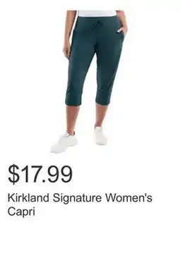 Costco Kirkland Signature Women's Capri offer