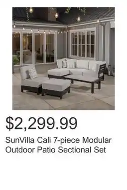 Costco SunVilla Cali 7-piece Modular Outdoor Patio Sectional Set offer