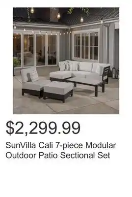 Costco SunVilla Cali 7-piece Modular Outdoor Patio Sectional Set offer