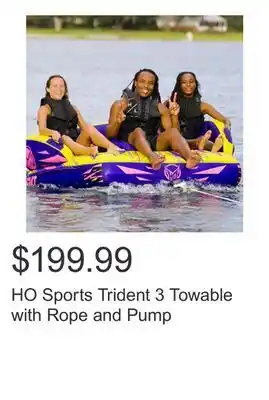 Costco HO Sports Trident 3 Towable with Rope and Pump offer