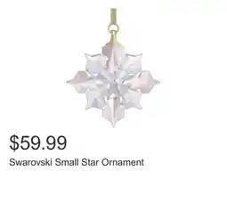 Costco Swarovski Small Star Ornament offer