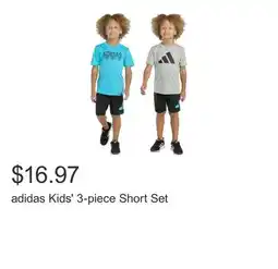Costco adidas Kids' 3-piece Short Set offer