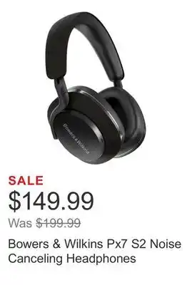 Costco Bowers & Wilkins Px7 S2 Noise Canceling Headphones offer