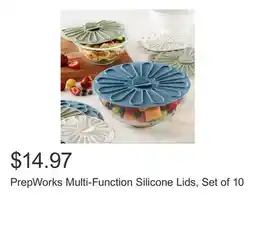Costco PrepWorks Multi-Function Silicone Lids, Set of 10 offer