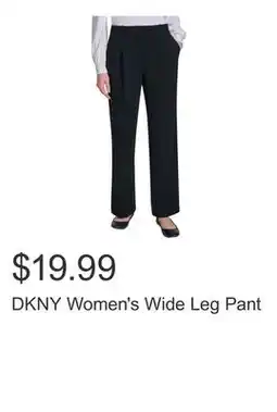 Costco DKNY Women's Wide Leg Pant offer