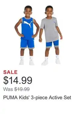 Costco PUMA Kids' 3-piece Active Set offer