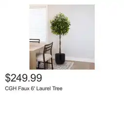 Costco CGH Faux 6' Laurel Tree offer