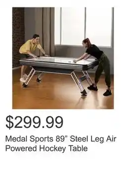 Costco Medal Sports 89 Steel Leg Air Powered Hockey Table offer