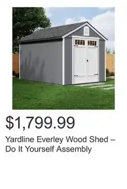 Costco Yardline Everley Wood Shed – Do It Yourself Assembly offer