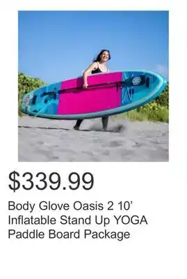 Costco Body Glove Oasis 2 10' Inflatable Stand Up YOGA Paddle Board Package offer