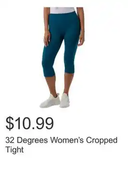Costco 32 Degrees Women's Cropped Tight offer