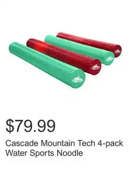 Costco Cascade Mountain Tech 4-pack Water Sports Noodle offer