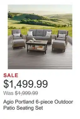 Costco Agio Portland 6-piece Outdoor Patio Seating Set offer
