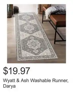 Costco Wyatt & Ash Washable Runner, Darya offer
