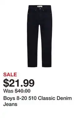 Belk Boys 8-20 510 Classic Denim Jeans offer