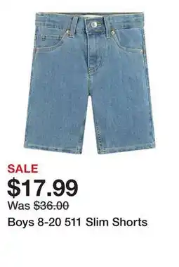 Belk Boys 8-20 511 Slim Shorts offer