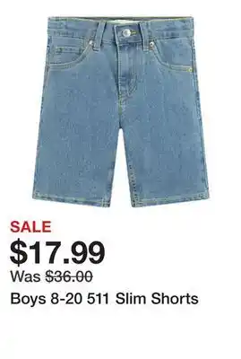 Belk Boys 8-20 511 Slim Shorts offer