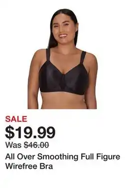 Belk All Over Smoothing Full Figure Wirefree Bra offer