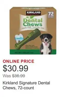 Costco Kirkland Signature Dental Chews, 72-count offer