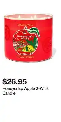 Bath & Body Works Honeycrisp Apple 3-Wick Candle offer