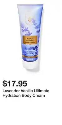 Bath & Body Works Lavender Vanilla Ultimate Hydration Body Cream offer