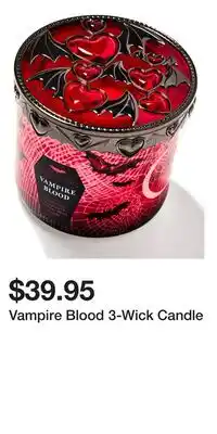 Bath & Body Works Vampire Blood 3-Wick Candle offer