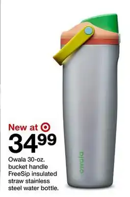 Target Owala 30-oz. bucket handle FreeSip insulated straw stainless steel water bottle offer