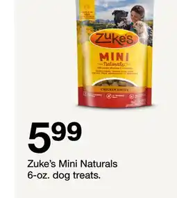 Target Zuke's Mini Naturals 6-oz. dog treats offer