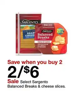 Target Select Sargento Balanced Breaks & cheese slices offer