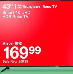 Target 43 Smart 4K UHD HDR Roku TV offer