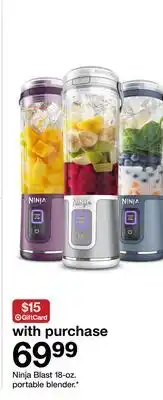 Target Ninja Blast 18-oz. portable blender offer