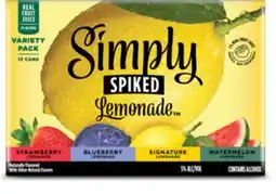 Target Simply Spiked 12-pk. hard drinks offer