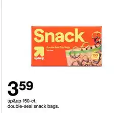 Target up&up 150-ct. double-seal snack bags offer