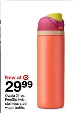 Target Owala 24-oz. FreeSip twist stainless steel water bottle offer