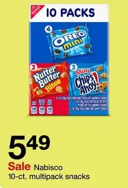 Target Nabisco 10-ct. multipack snacks offer