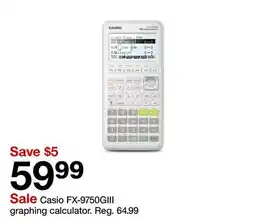 Target Casio FX-9750GIII graphing calculator offer