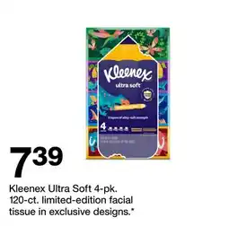 Target Kleenex Ultra Soft 4-pk. 120-ct. limited-edition facial tissue offer