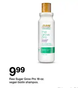 Target Raw Sugar Grow Pro 18-oz. vegan biotin shampoo offer