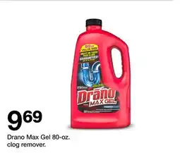 Target Drano Max Gel 80-oz. clog remover offer