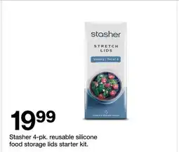 Target Stasher 4-pk. reusable silicone food storage lids starter kit offer