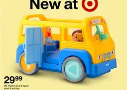 Target Rachel bus & figure push & pull toy offer