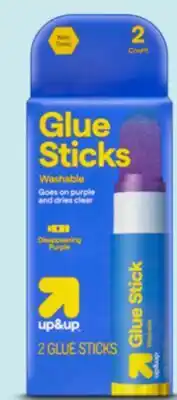 Target up&up 2-ct. purple glue sticks offer